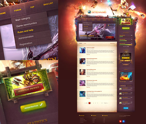 Free Games Website Templates - 22 Best Video Games Web Themes