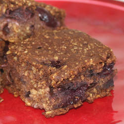 Oatmeal Chocolate Cherry Snack Cake