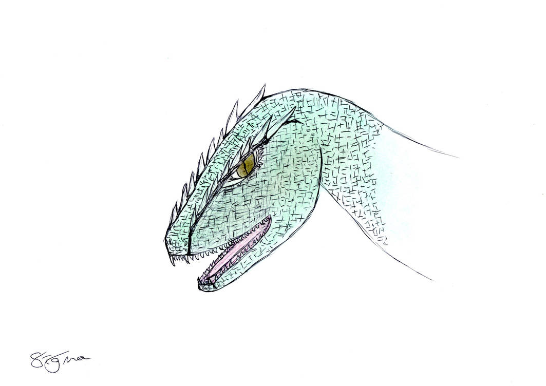 Demon Raptor Drawing Raptor by CursedSigma on DeviantArt