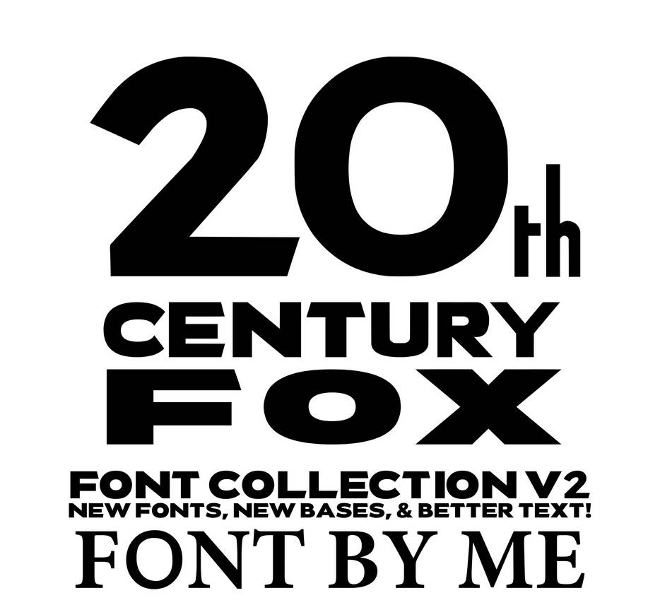 Fox Lab Font Deviantart 20th Century Fox Font Collection V2 by JanelliaLorrander on DeviantArt