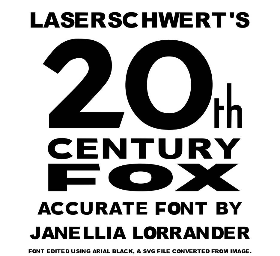 Fox Lab Font Deviantart Better Accurate 20th Century Fox 3DS Max Font by JanelliaLorrander on ...