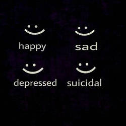 Happy, sad, Depressed and Suicidal