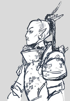 Half Orc Sketch