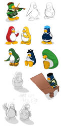 Club Penguin Sketchdump