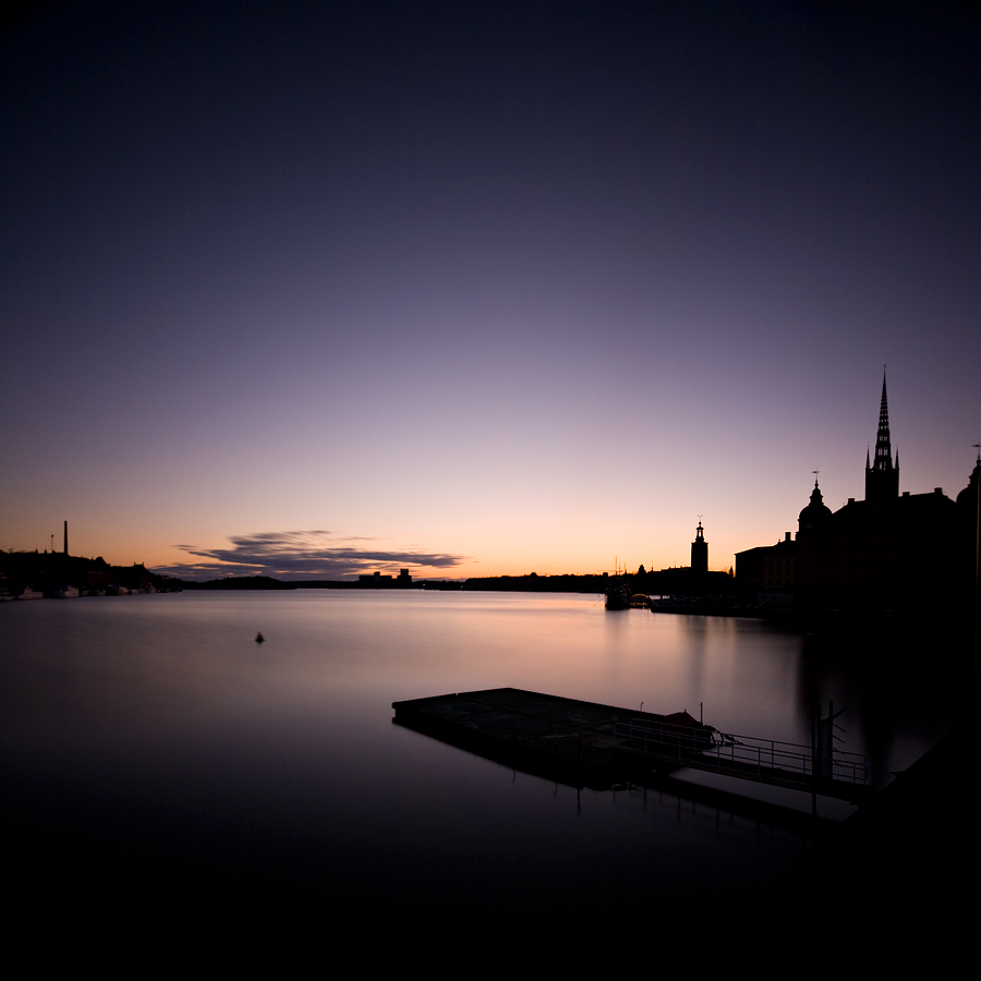 Stockholm Sunset Silhouette