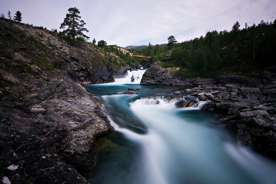 River runs blue