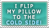 I flip my pillow -stamp- by Sassen