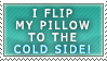 I flip my pillow -stamp-