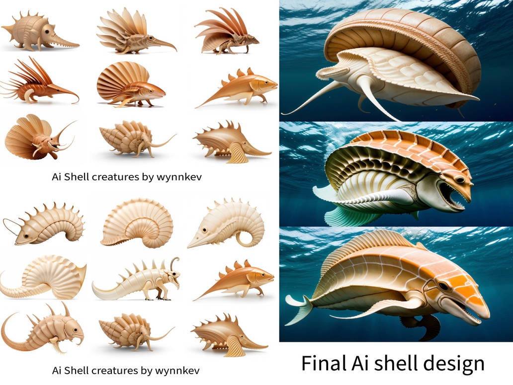 Ai generated shell alien concept by Superhornetkev on DeviantArt
