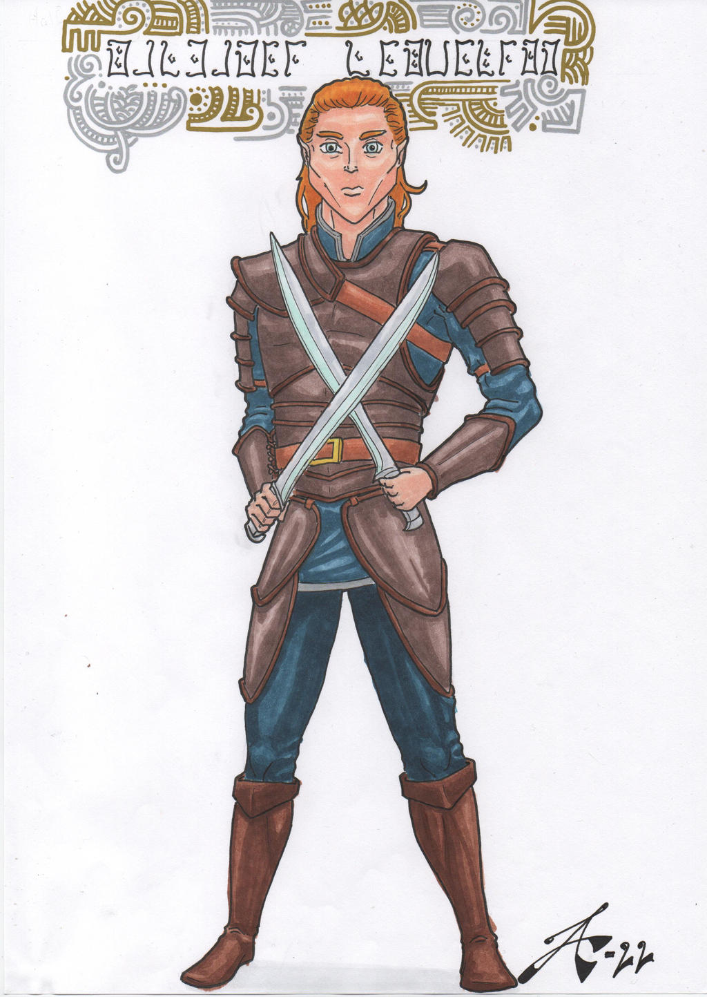 Fantasy: Half-Elf Fighter