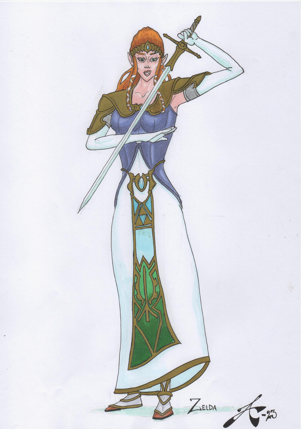 Princess Zelda by arwestromen on DeviantArt