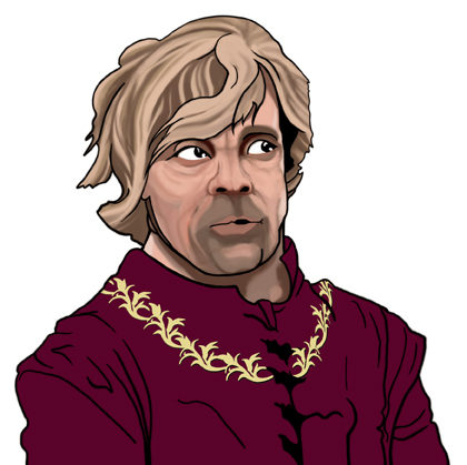 Peter Dinklage as Tyrion Lannister.