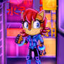 Cyberpunk Sally Acorn (Archie Sonic)