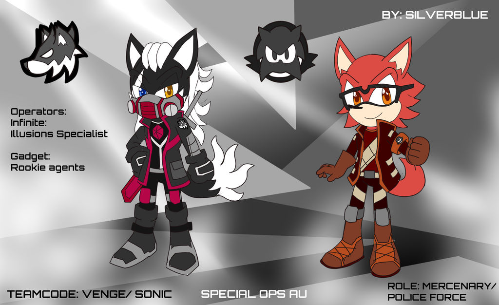 Sonic AU: Special Ops (Infinite and Gadget) by Silver8lue on DeviantArt