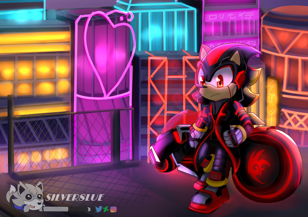 Cyberpunk AU Shadow The Hedgehog V2 Sonic By Silver8lue On DeviantArt cyberpunk-au-shadow-the-hedgehog-v2-sonic-by-silver8lue-on-deviantart