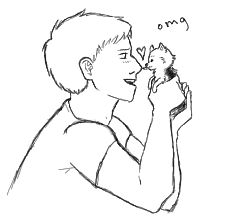 Small dog kisses