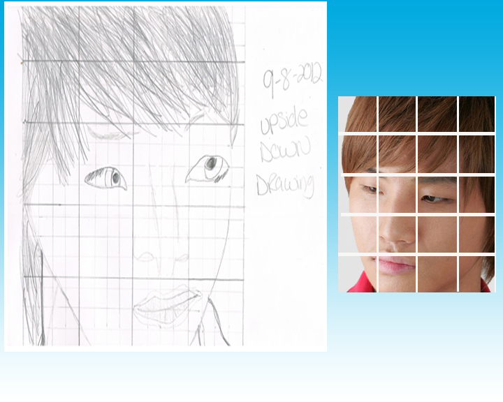 Upside down Drawing of Daesung from Bigbang