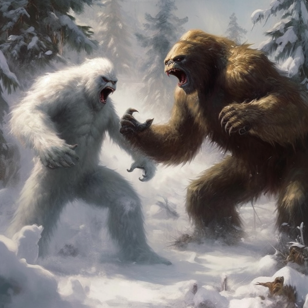 Bigfoot vs. Yeti, Imagem