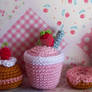 Amigurumi cake and shakes