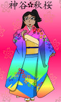 Kamiya Akira's Rainbow Kimono