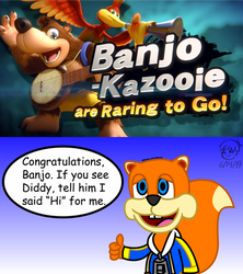 Conker Reaction to Banjo being in Smash