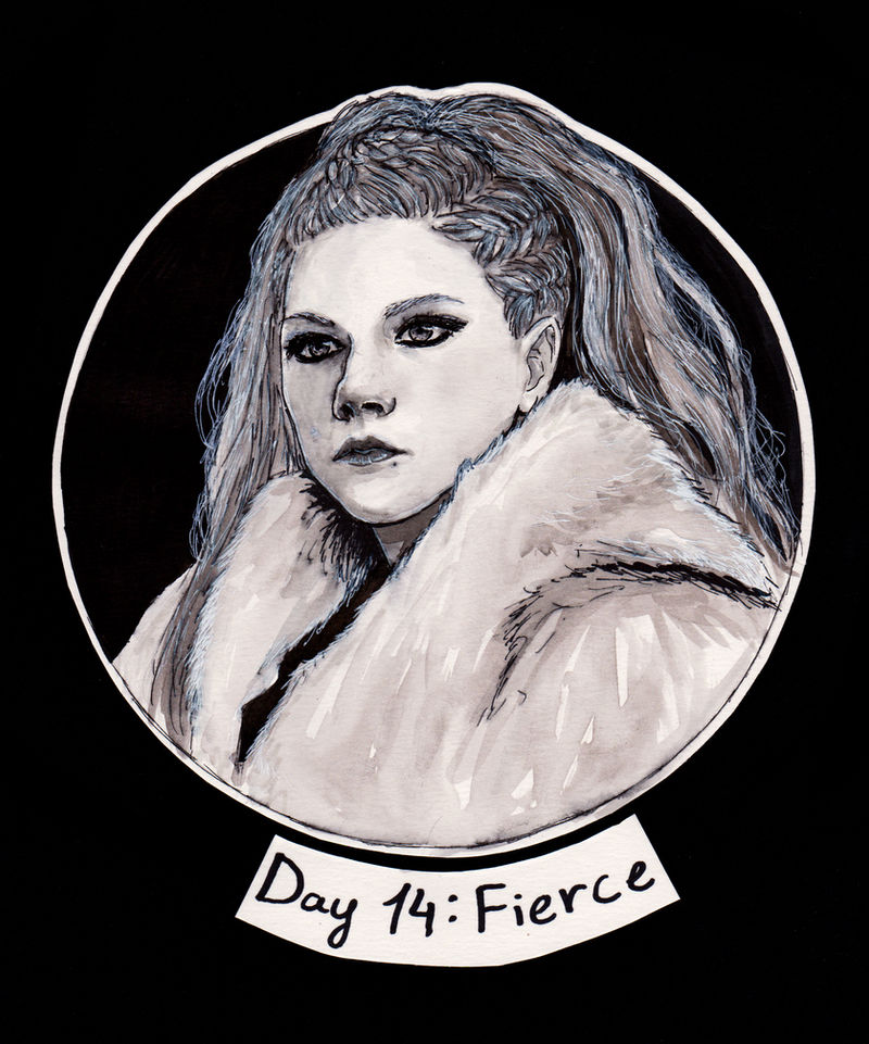 Inktober Day 14 Fierce