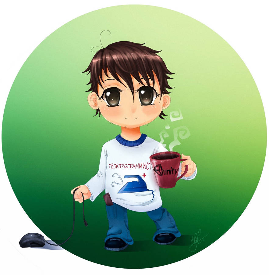 Game Developer (chibi) by Elistraie on DeviantArt