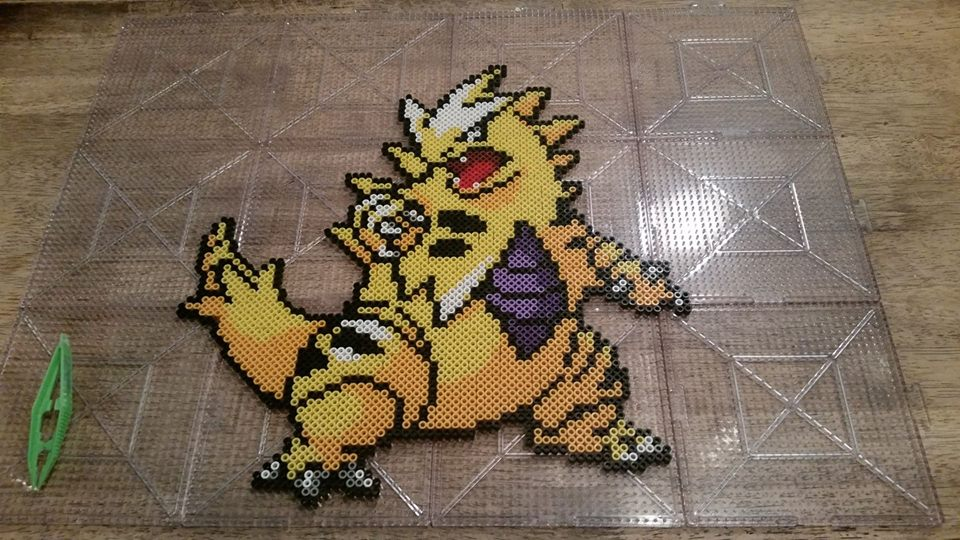 Pokemon Black and White Starter Perlers by jrfromdallas on DeviantArt