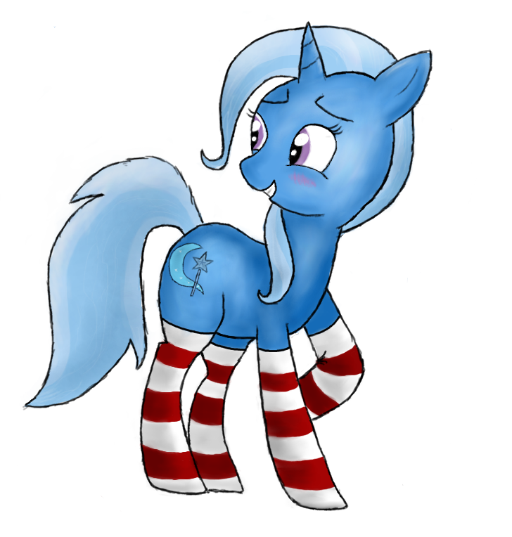 Trixie with socks