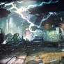 Destroyed office