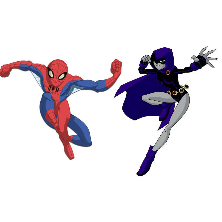 Spider-Man and Raven by SonicWinxTMNT426979 on DeviantArt