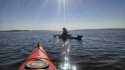 Kayaking in Pamlico Sound