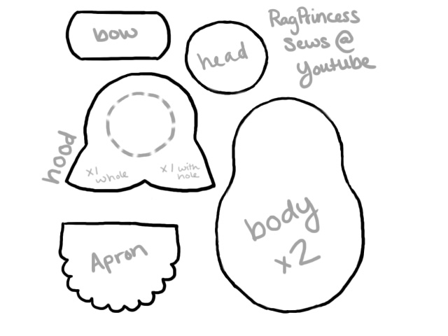 Russian Matryoshka Doll Template