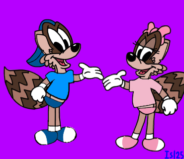 Rusty The Raccoon Rusty and Rosy Raccoon (Art Trade) by Isaiahfan2007 on DeviantArt