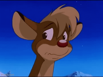 Rudolph the Red Nosed Reindeer (Embarrassed) GIF by Isaiahfan2007 on ...