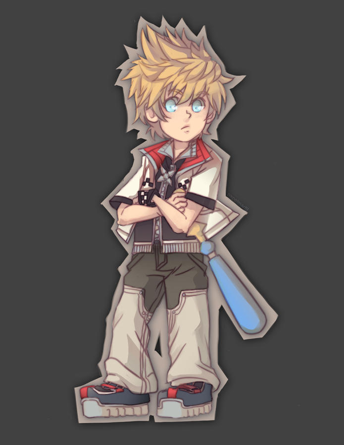 Kingdom Hearts 2 - Chibi Child Roxas by papelmarfil on DeviantArt