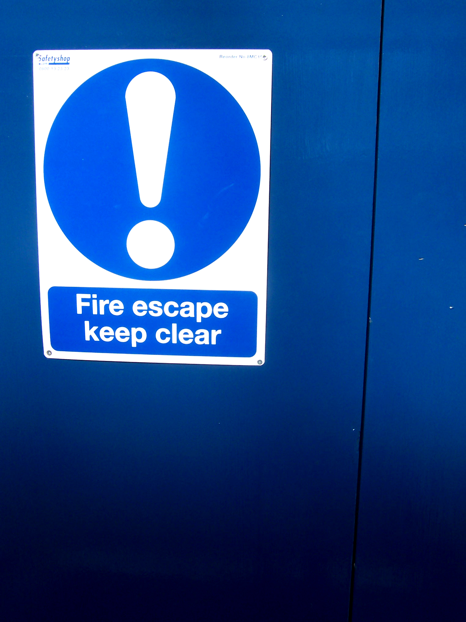 Fire Escape Sign