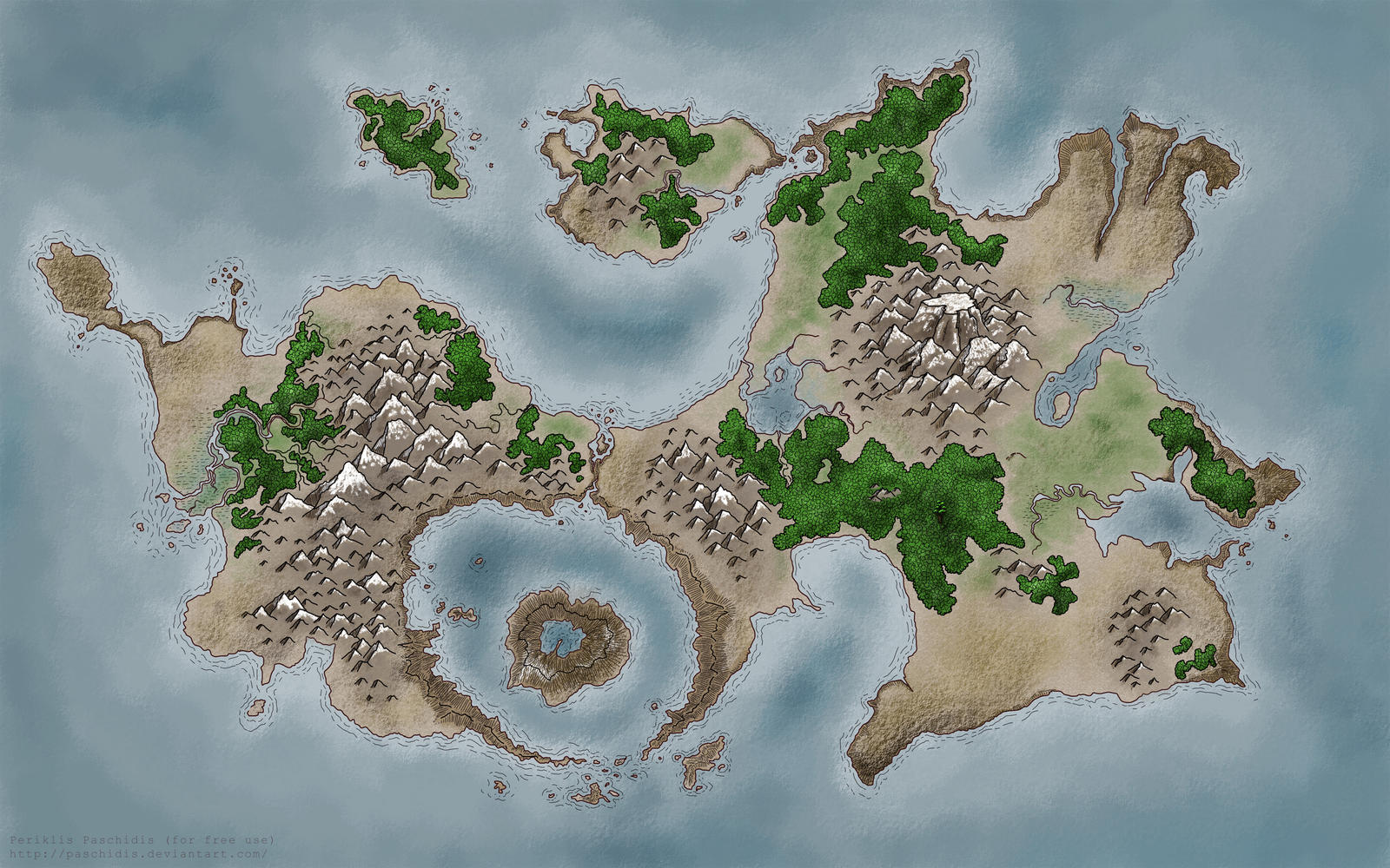 Deviantart Island Island Map by paschidis on DeviantArt