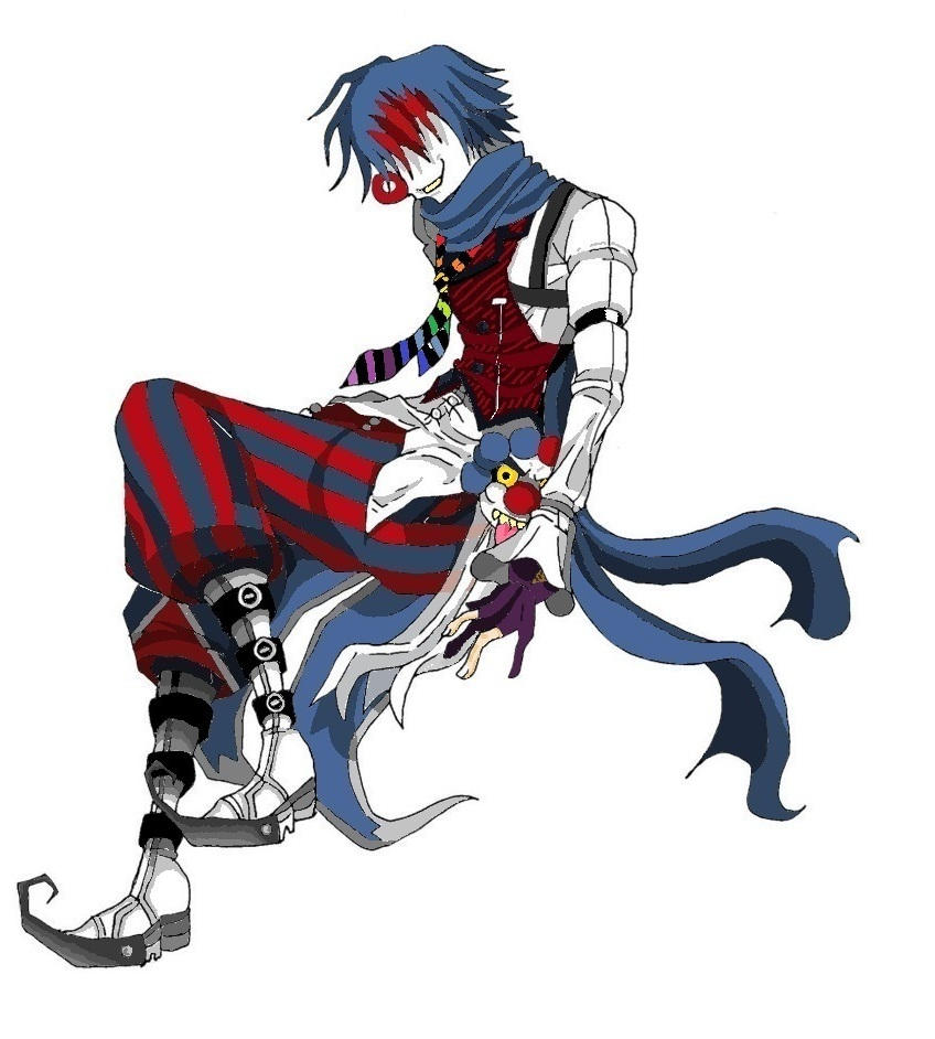 the clown colored by ABlackInkArtist on DeviantArt