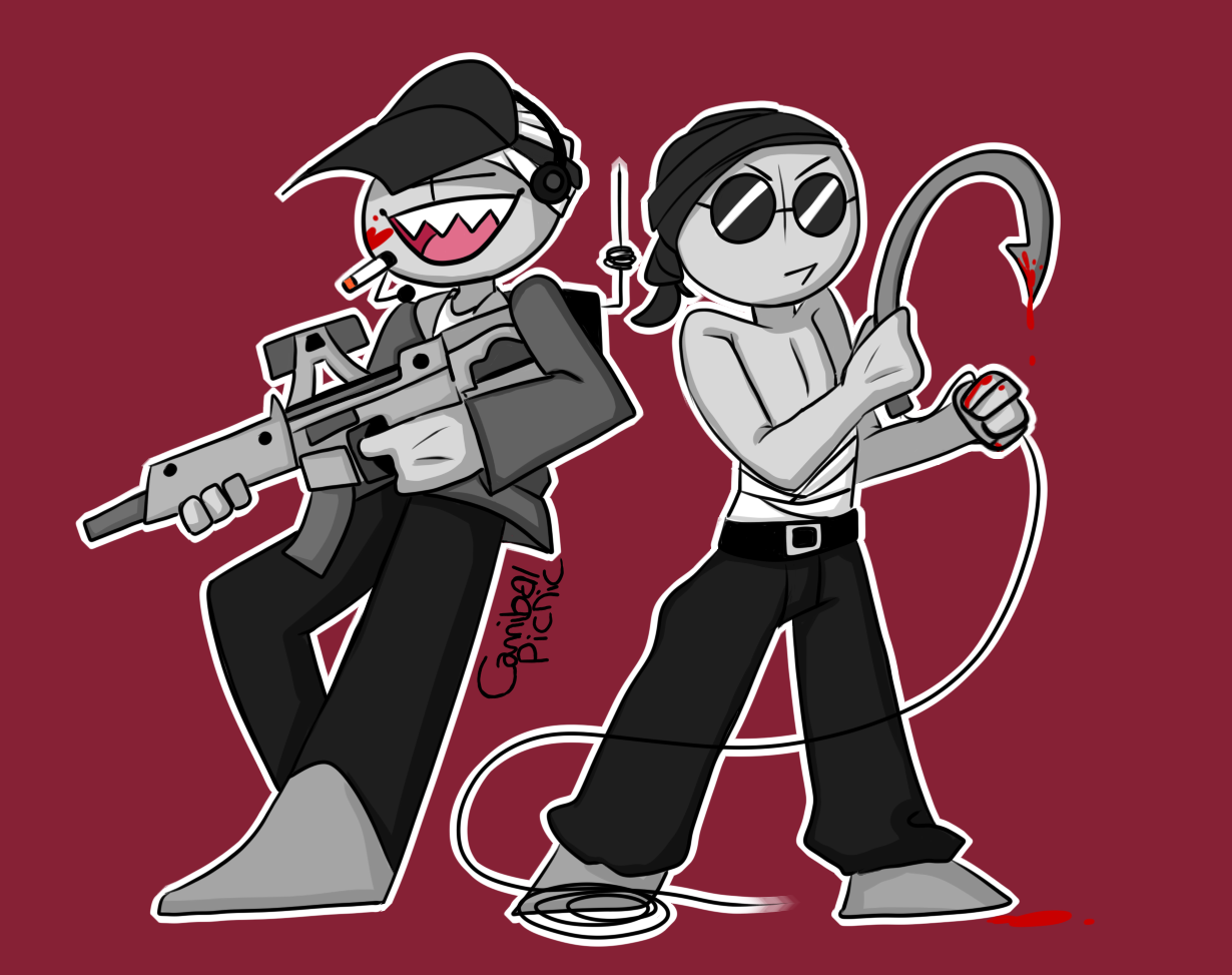 Madness Combat: Sanford & Deimos by soytails on Newgrounds