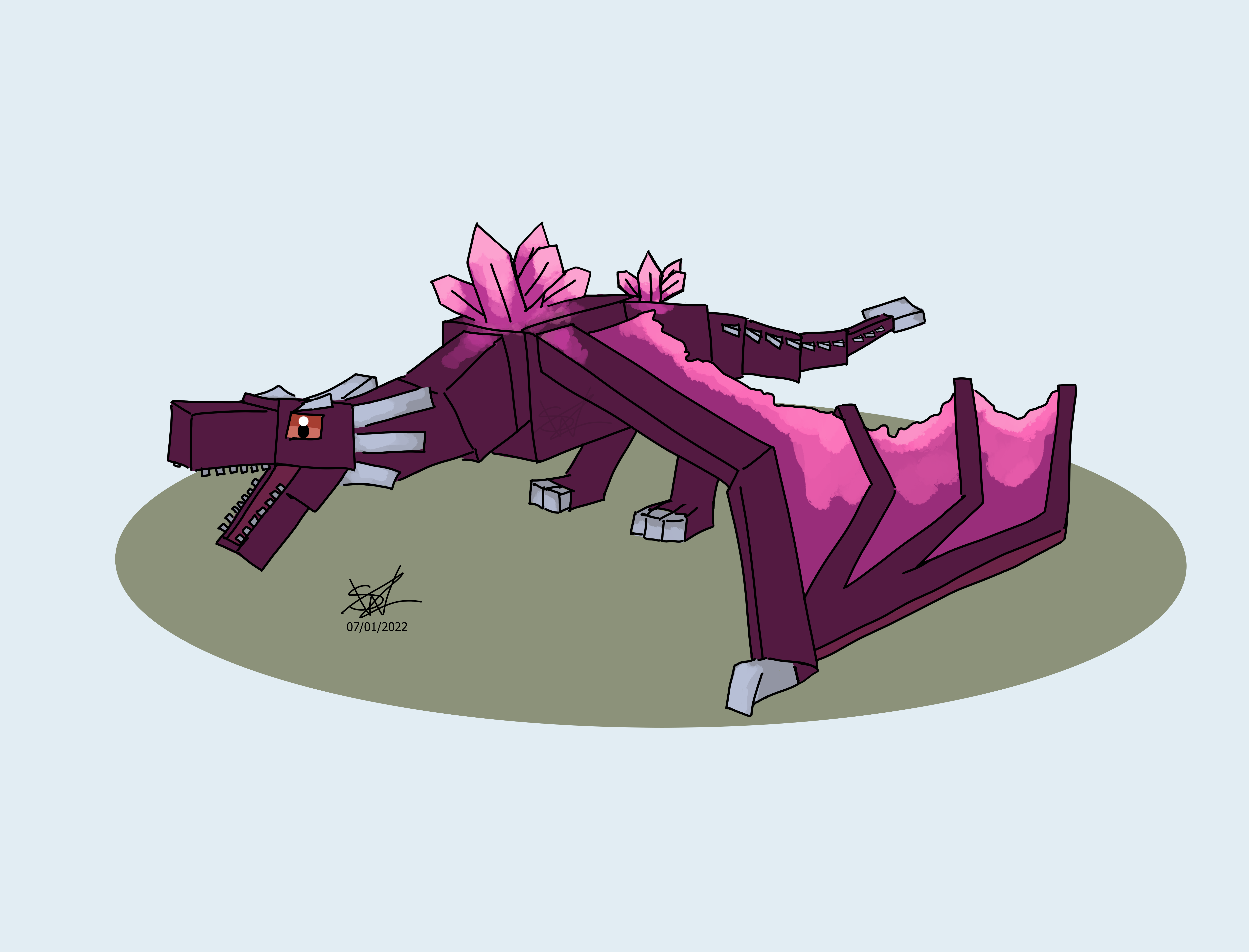 Minecraft-Ender dragon by RGa14752ken on DeviantArt