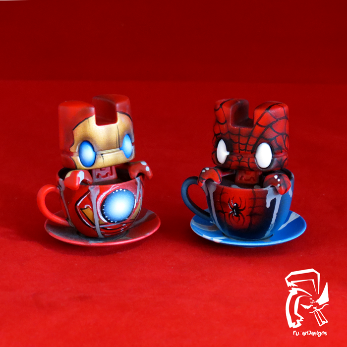 Spiderman and Iron Man Cup of Teas