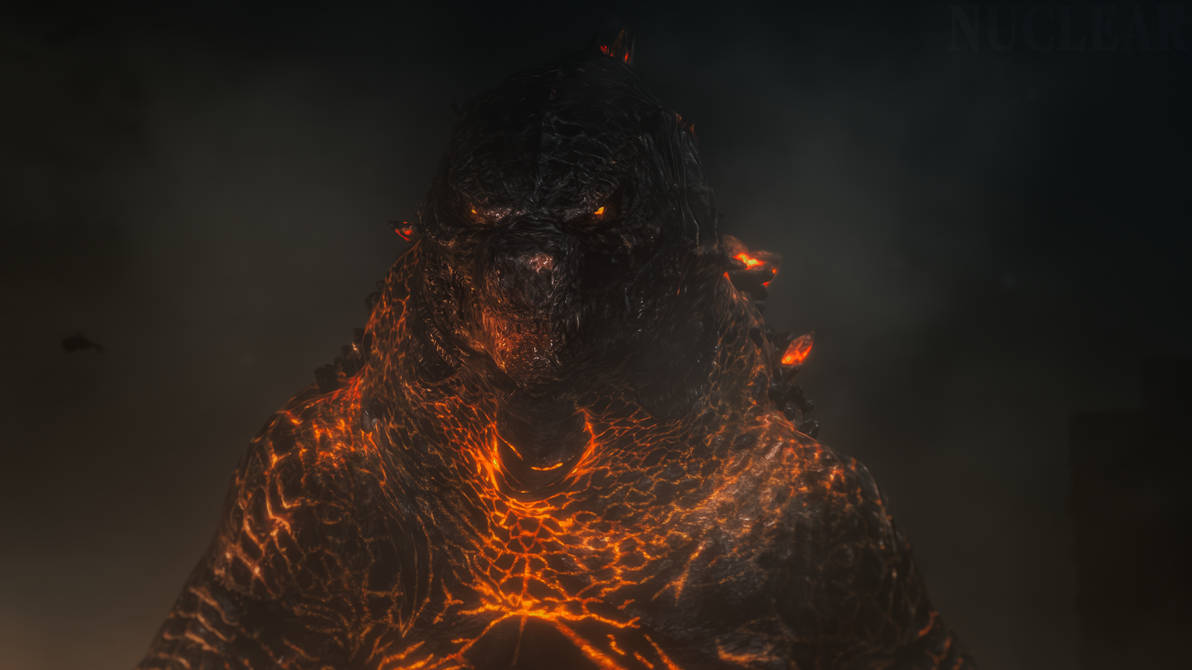 Godzilla Fire Form Godzilla 2, and the burning form we never saw by NVcL347 on DeviantArt