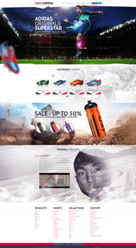 web design - Adidas concept site design