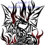 Tribal Flaming Dragon Tattoo Commission