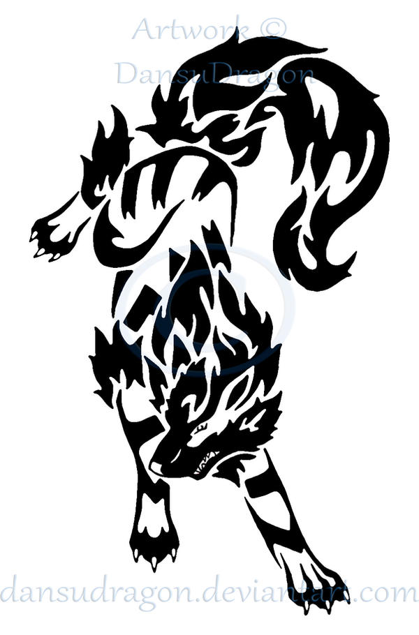 Tribal Leaping Arcanine Commission by DansuDragon on DeviantArt
