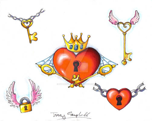 Hearts n' Keys Flash Art