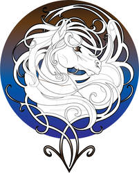 Art Nouveau Horse