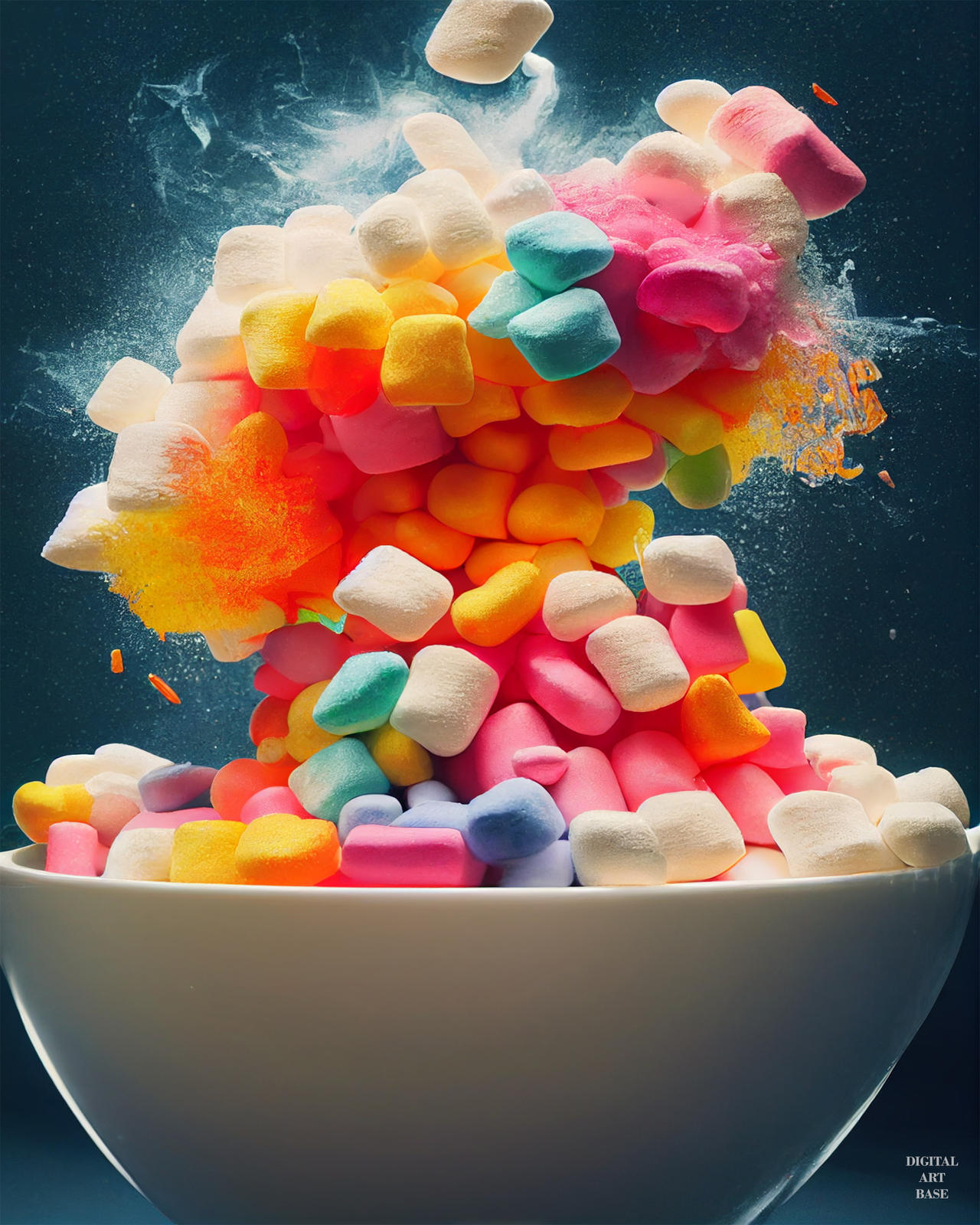 Marshmallow Explosion by Digitalartbase on DeviantArt