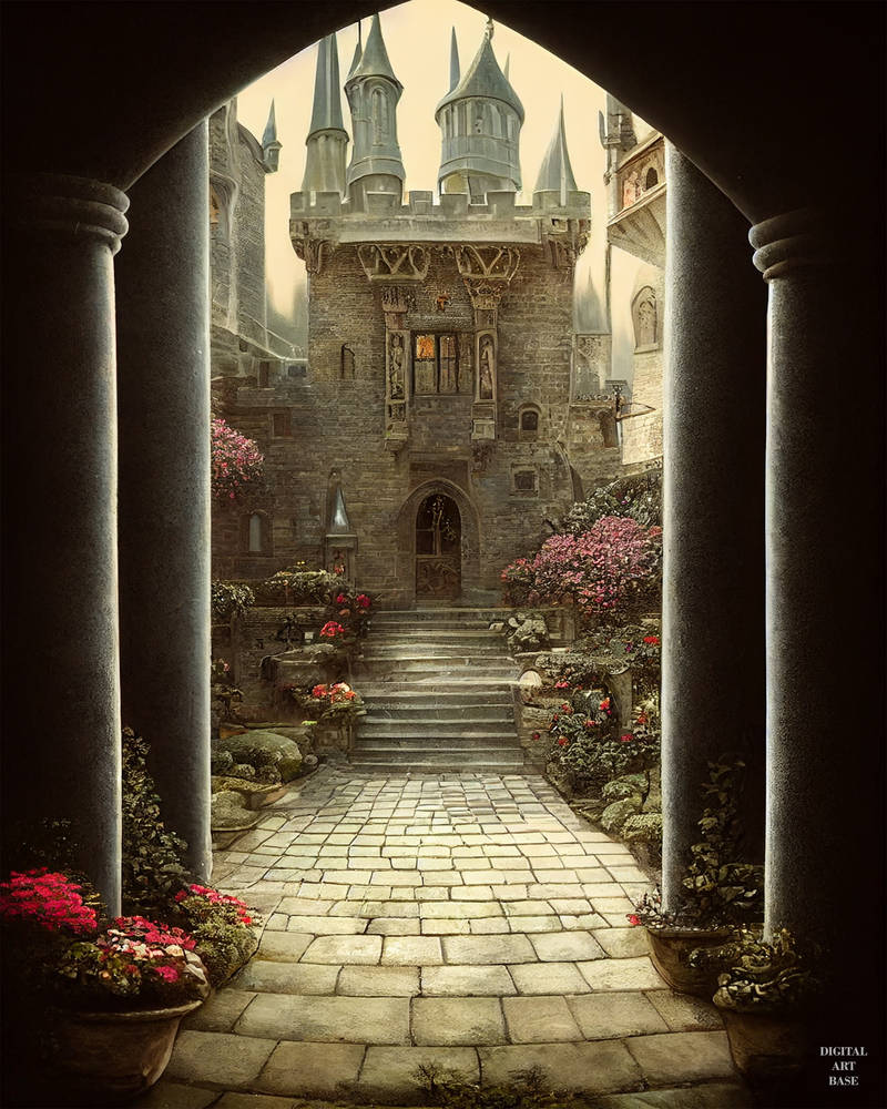 Castle Entrance by Digitalartbase on DeviantArt